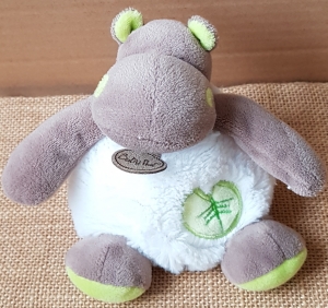 Peluche hippopotame avec mouchoir Bazile - BN048 Baby Nat