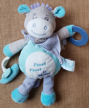 Ane bleu Picotin peluche d'activités BN0184 Baby Nat