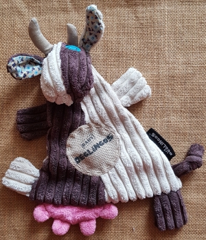 Doudou vache Milkos Baby Déglingos Déglingos