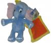 Peluche Dumbo bleu avec doudou mouchoir orange Disney Baby - Nicotoy - Simba Toys (Dickie)