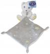 Doudou ours blanc mouchoir gris luminescent  Simba Toys (Dickie) - Nicotoy - Kiabi - Kitchoun