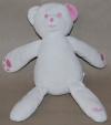 Peluche ours blanc et rose Mustela Musti - Marques pharmacie