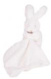Peluche lapin blanc tenant un mouchoir *Mon tout petit* - DC2830 Doudou et compagnie