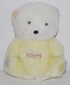 Peluche ours chat jaune et blanc Boulgom - Vintage