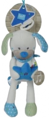 Chien blanc et bleu peluche musicale Lief! Lief Lifestyle - Simba Toys (Dickie) - Nicotoy