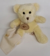 Peluche ours jaune avec mouchoir Baby Nat