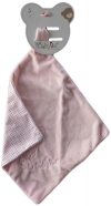 Doudou mouchoir ourson ballon rose layette BN0238 Baby Nat