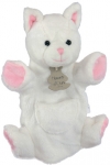 Marionnette chat blanc et rose HO2378 Histoire d'ours