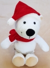 Peluche ours blanc bonnet de Noël Kinder Ferrero Kinder - Marques diverses