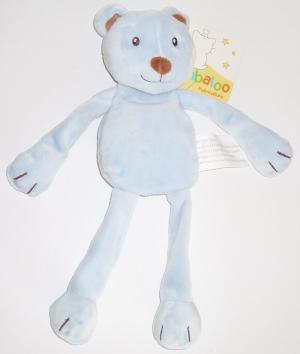 Doudou ours bleu longs bras et longues jambes Kimbaloo - La Halle