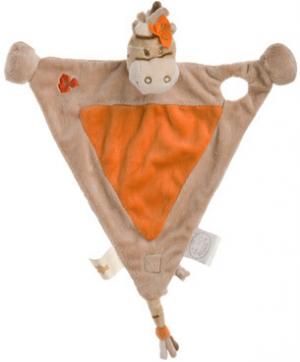Doudou Zamba zèbre triangle orange Noukie's