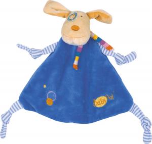 Doudou chien bleu triangle plat Baby Nat