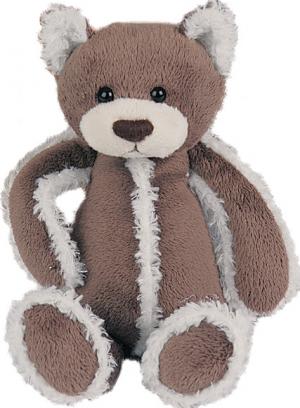 Peluche chat ours marron et blanc mousse fourrure - Moyen modèle - HO1377 Histoire d'ours