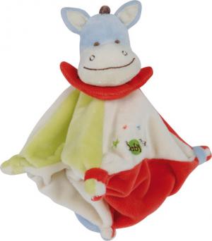 Doudou âne vert rouge bleu étoiles BN502 Baby Nat
