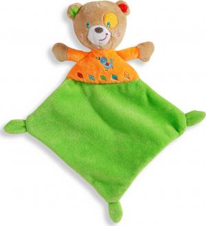 Doudou ours vert et orange Nicotoy, Simba Toys (Dickie), Baby Club