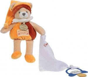 Doudou ours Cannelle tenant un mouchoir Doudou et compagnie