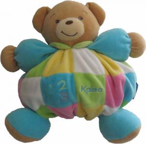 Peluche ours multicolore patchwork 123  Kaloo