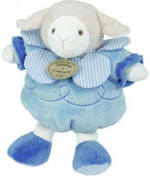 Doudou peluche mouton bleu Gaston Doudou et compagnie