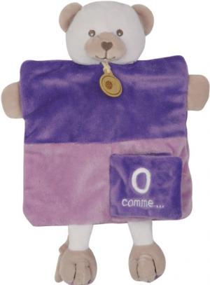 Marionnette ours violet  O comme ...  BN669 Baby Nat