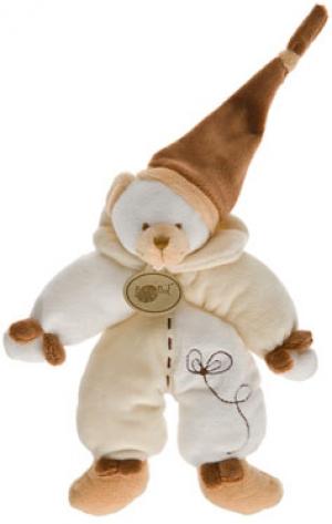 Peluche ours noeuds marron, beige et blanc Baby Nat