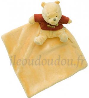 Doudou Winnie l'ourson mouchoir Disney Baby, Nicotoy