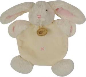 Doudou lapin blanc et rose Câlins BN659 Baby Nat