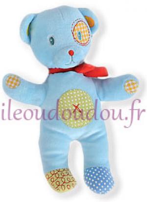 Peluche ours bleu et vert Nicotoy, Simba Toys (Dickie)