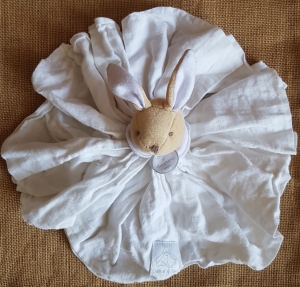Doudou *Lange* lapin blanc - DC2359 Doudou et compagnie
