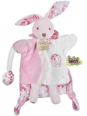Doudou lapin Tatoo rose marionnette DC1270 Doudou et compagnie