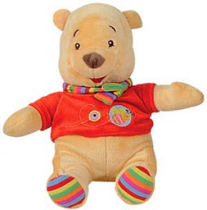 Peluche Lapin Blanc Salopette Rayée Bleue The Baby Collection Nicotoy