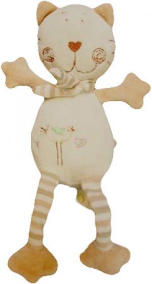 Doudou peluche chat beige MGM Dodo d'amour