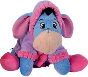 Peluche Bourriquet en peignoir violet Disney Baby, Nicotoy, Simba Toys (Dickie)