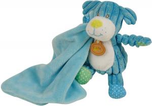 Peluche chien bleu avec doudou BN735 Baby Nat
