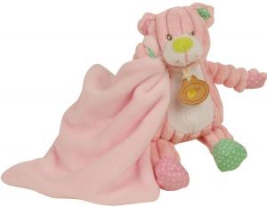Peluche ours rose avec doudou BN735 Baby Nat