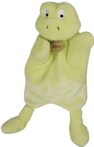 Doudou grenouille verte marionnette Nature BN670 Baby Nat