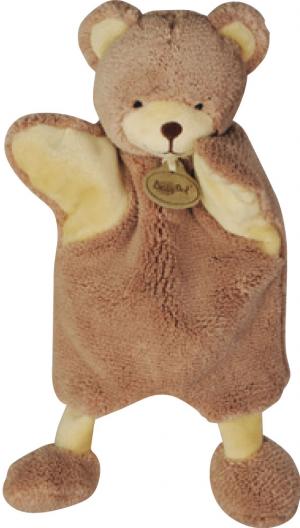 Doudou ours marron marionnette Nature BN670 Baby Nat