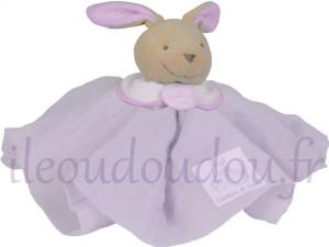 Doudou lapin violet  - L'Ange DC2358 Doudou et compagnie