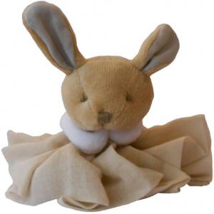 Mini doudou lapin L'ange beige - DC2357 Doudou et compagnie