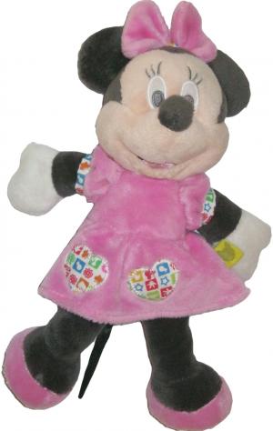 Peluche Minnie en robe rose décorée de coeurs Disney Baby, Nicotoy, Simba Toys (Dickie)