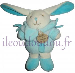 Peluche lapin fleurette 35 cm Doudou Et Compagnie | La Redoute