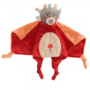 Doudou Léon hérisson rouge et orange champignon Kiabi Jogystar, Kiabi - Kitchoun