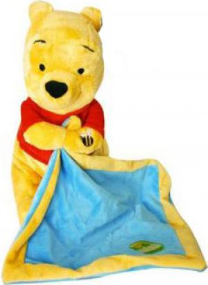 Peluche Winnie l'ourson mouchoir bleu Disney Baby, Nicotoy, Simba Toys (Dickie)