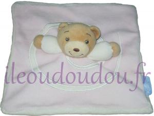 Doudou ours rose spirale blanche Kaloo
