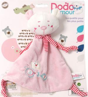 Doudou ours rose triangle MGM Dodo d'amour