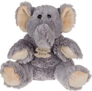 Doudou éléphant gris marionnette HO1382 Histoire d'ours