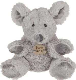 Doudou souris grise marionnette HO1383 Histoire d'ours