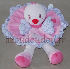 Doudou oiseau rond rose Kiabi Nicotoy, Kiabi - Kitchoun