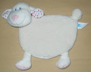 Doudou mouton blanc plat Tex Baby