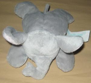 Doudou éléphant gris et rose Kimbaloo - La Halle