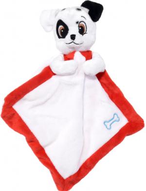 Doudou chien dalmatien blanc et rouge Disney Baby, Nicotoy, Simba Toys (Dickie)